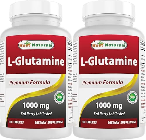 Best Naturals L-glutamina 1000 mg 180 comprimidos (180 unidades (paquete de 2))