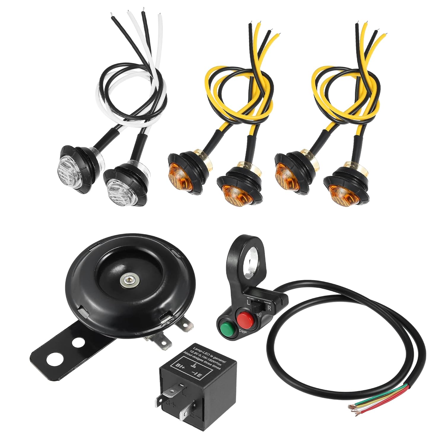Motoforti Universal ATV UTV Turn Signal Street Legal LED Light Kit with