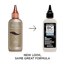 Clairol Professional Beautiful Collection Advanced Gray Solutions, 1A Midnight Black, 3 oz. - Packaging May Vary
