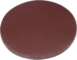 Kozelo 10 Pcs Sanding Discs Hook and Loop Backing - [8.5 Inch x 120 Grits] Aluminum Oxide Sandpapers for Orbital Sander Round Sanding Papers