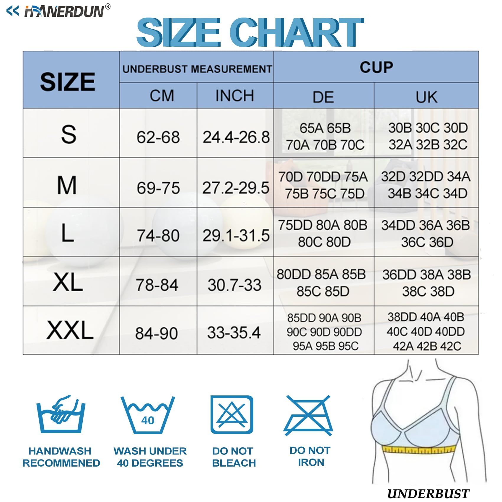 HANERDUN Reggiseno Sportivo Donna con Incrocio sulla Schiena Reggiseno Push-up Senza Cuciture con Spalline