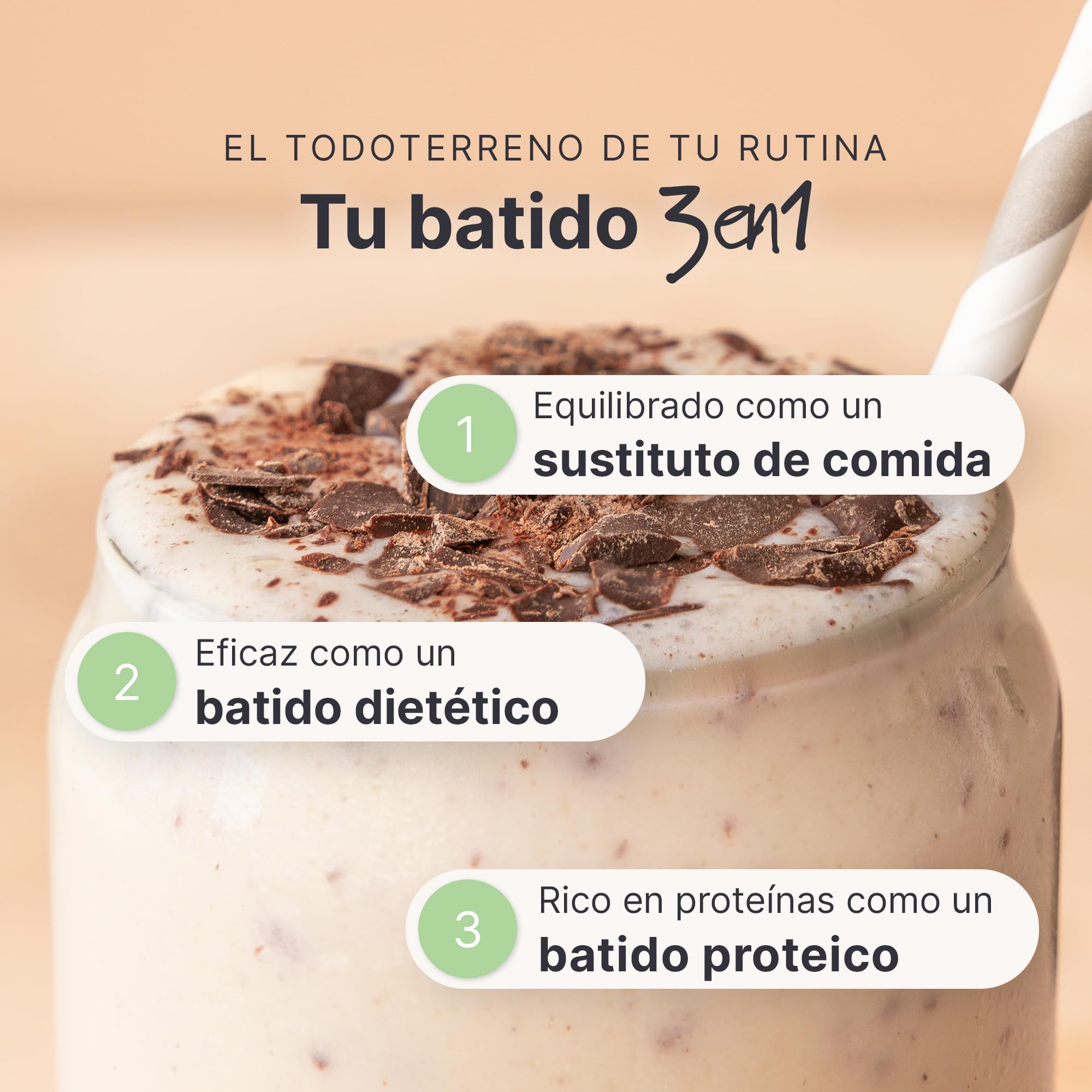 SHEKO Batido Sustitutivo | Stracciatella | Adelgazar y Control de Peso | 21 Raciones | Rico en Proteína y Saciante (378 g) | Bajo en Carbohidratos| Preparación Rápida, Saludable y Sin Grumos