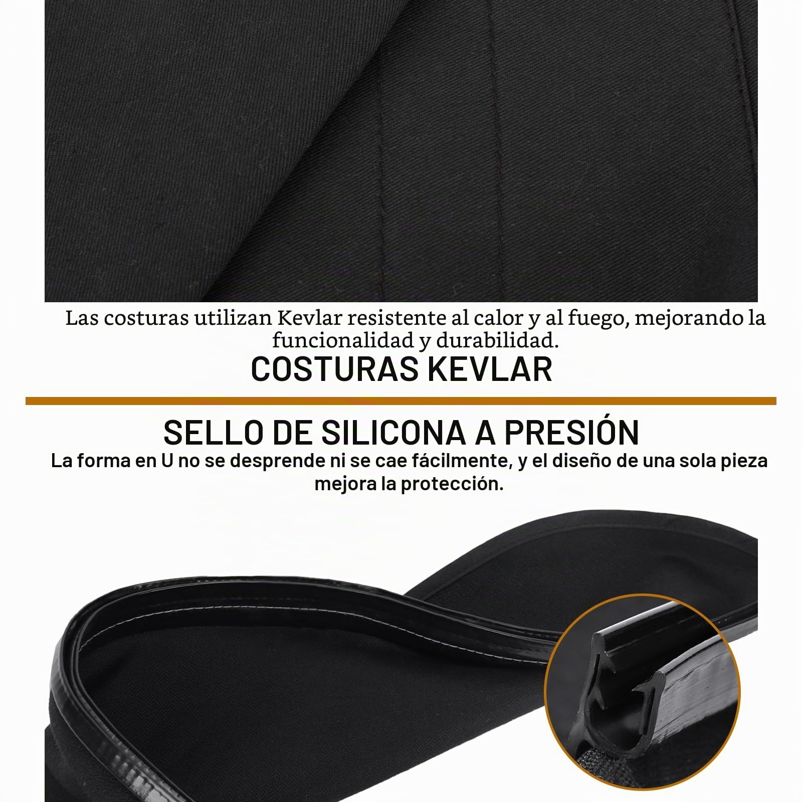 Juego de funda extendida y babero para casco de soldadura, diseño envolvente dividido con sello de ajuste a presión para protección completa del cuello y la cabeza, accesorios para capucha de soldador