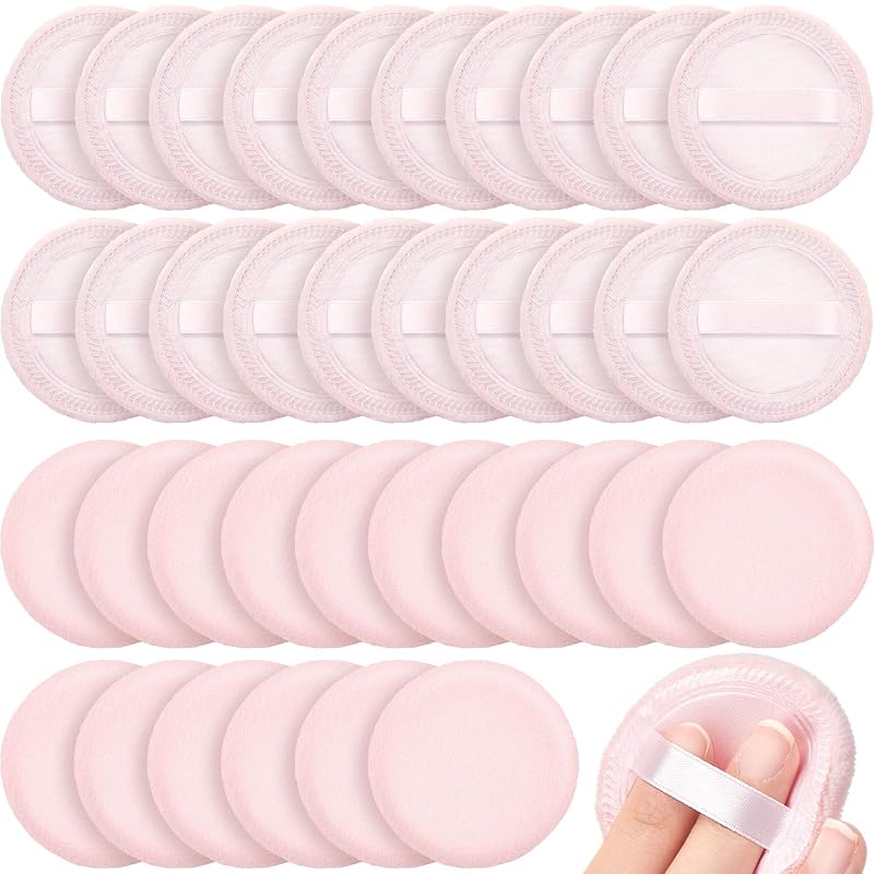 SiliFine 40 Puffs para Pó de Algodão Rosa