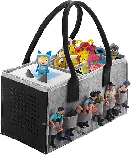 Toniebox - Organizador de funda protectora para bolsa con almacenamiento de figuras, mucho espacio para Toniebox Starter Set (negro)