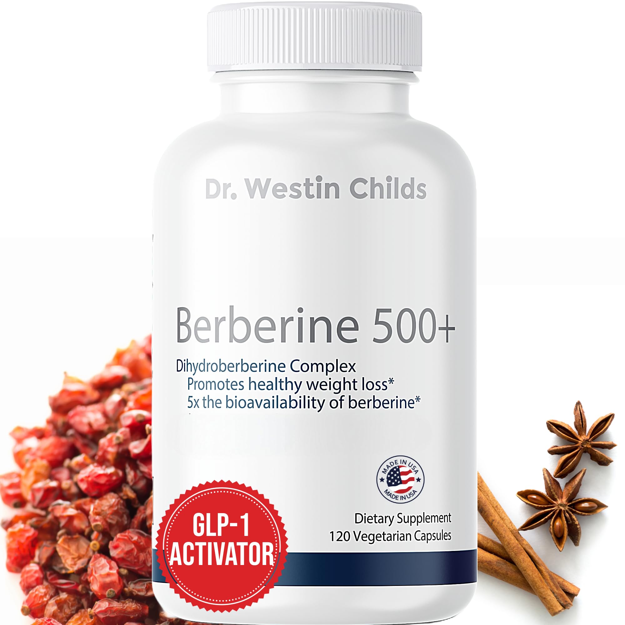 Dr. Westin ChildsBerberine 500+ Dihydroberberine Supplement for Women Providing Cardiovascular, Gut, Thyroid, & Immune Support With Alpha Lipoic Acid - May be 5x More Effective Than Berberine | 60 Ct