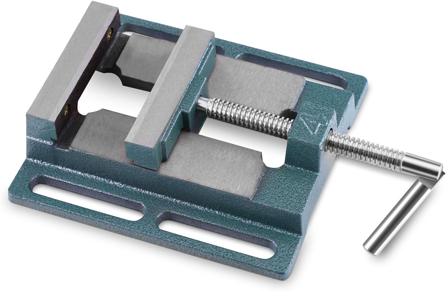 4"/110mm Drill Press Vice Bench Clamp Woodworking Drilling Machine Heavy Duty Mechanic Bench Vise Table Top Clamp Press Locking Lock Swivel Base for Pillar Drill/Hand Clamp