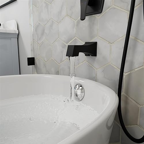 Miniatura 8 de Sistema de ducha de lujo, cabezal de ducha de mano de 14 pulgadas, alta presión, 3 funciones, juego de grifo de ducha de acero inoxidable con