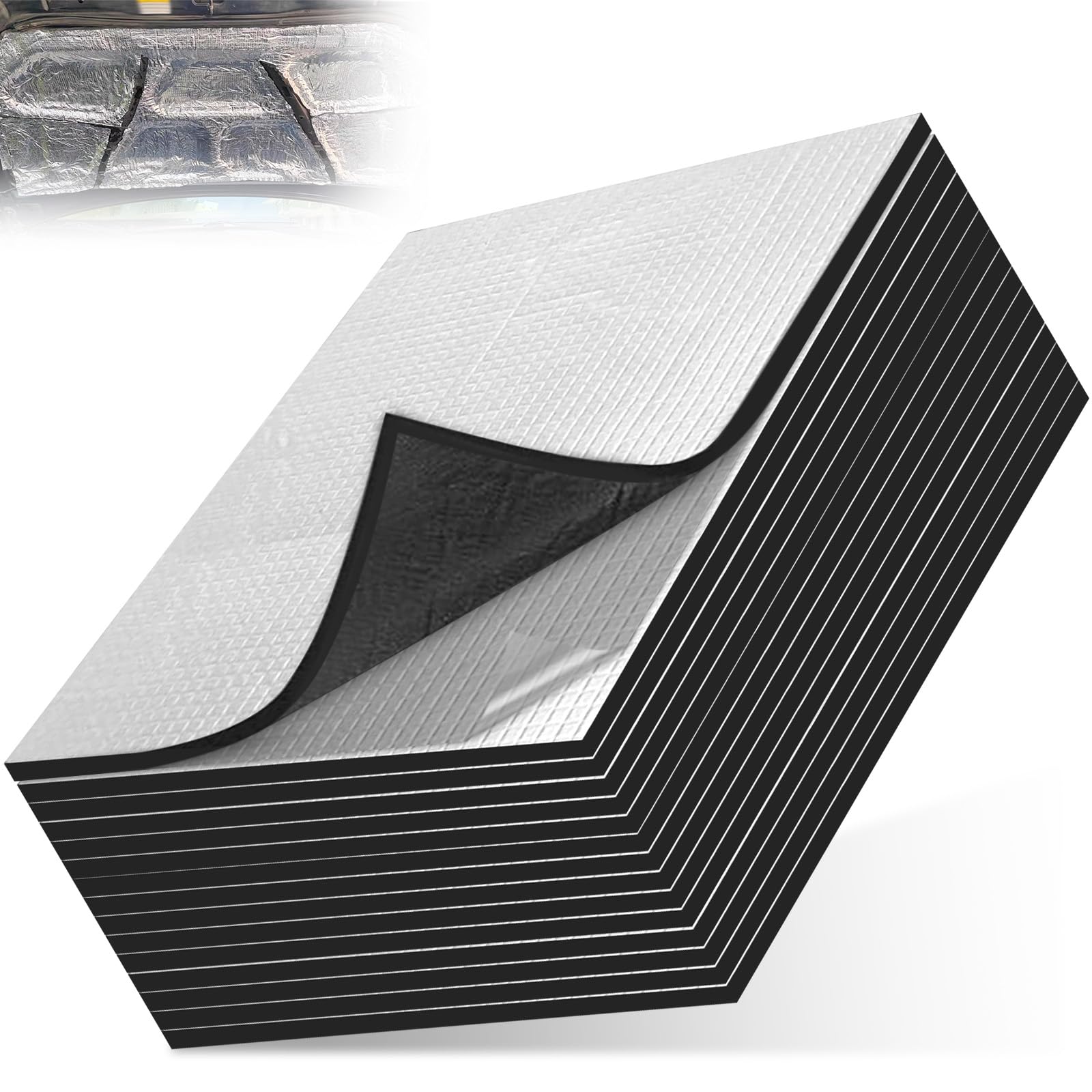 Tapis isolation thermique étanche voiture contre le bruit du capot moteur et portes