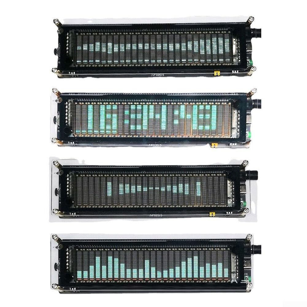 LED Music Spectrum Indicator, VU Meter Indicator Analyzer, VFD2515 Audio Spectrum Analyzer VFD Sound Control Music Level Display VU Meter