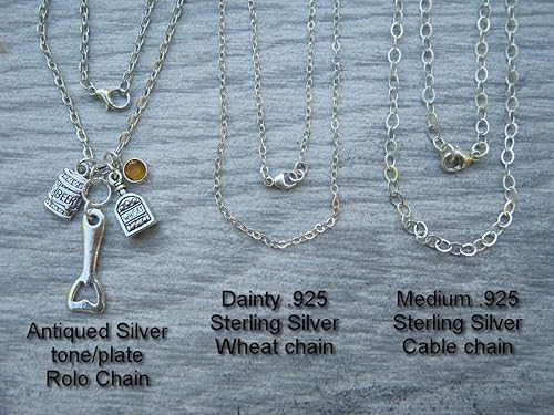 Personalized Bartender Necklace, Bar Jewelry, Designer Birthstone Necklace, CHOOSE Your Charm, Alcohol, Pub Gift
