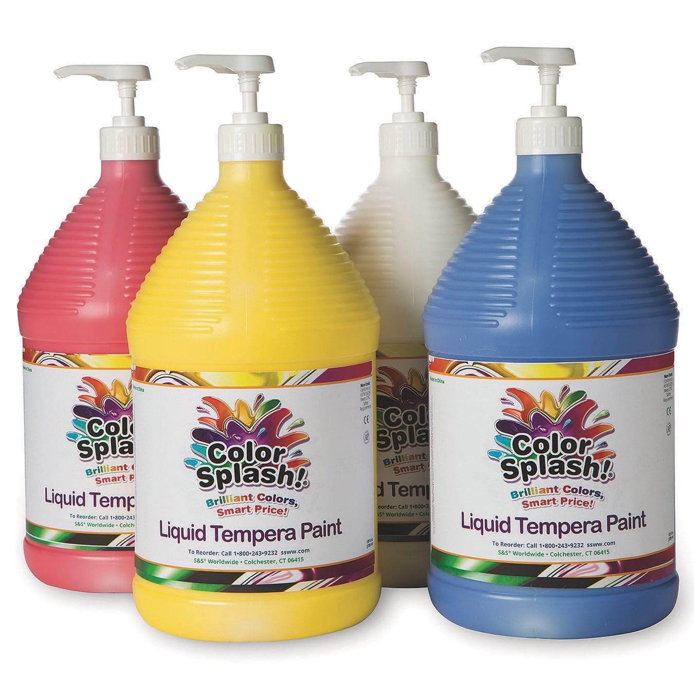 Color Splash!A Liquid Tempera Paint - Set A, Gallon (Set of 4)