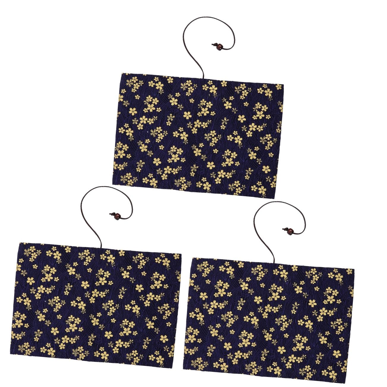 3pezzi Stamping Cherry Blossoms Cloth Book Cover Diary Sleeve Leggera e Resistente Perfetta Per Libri e Quaderni Per Amanti Della Lettura