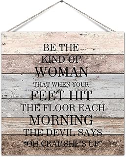 Countryside Wood Pallet Sign Plaque Be The Kind of Woman Rustic Wood Pla...