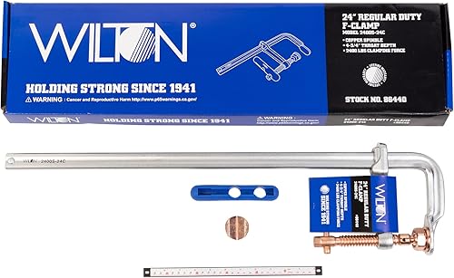 Miniatura 12 de Wilton Spark-Duty Abrazadera F de servicio regular, apertura máxima de 12 pulgadas, garganta de 5-1/2 pulgadas (modelo 2400S-12C)