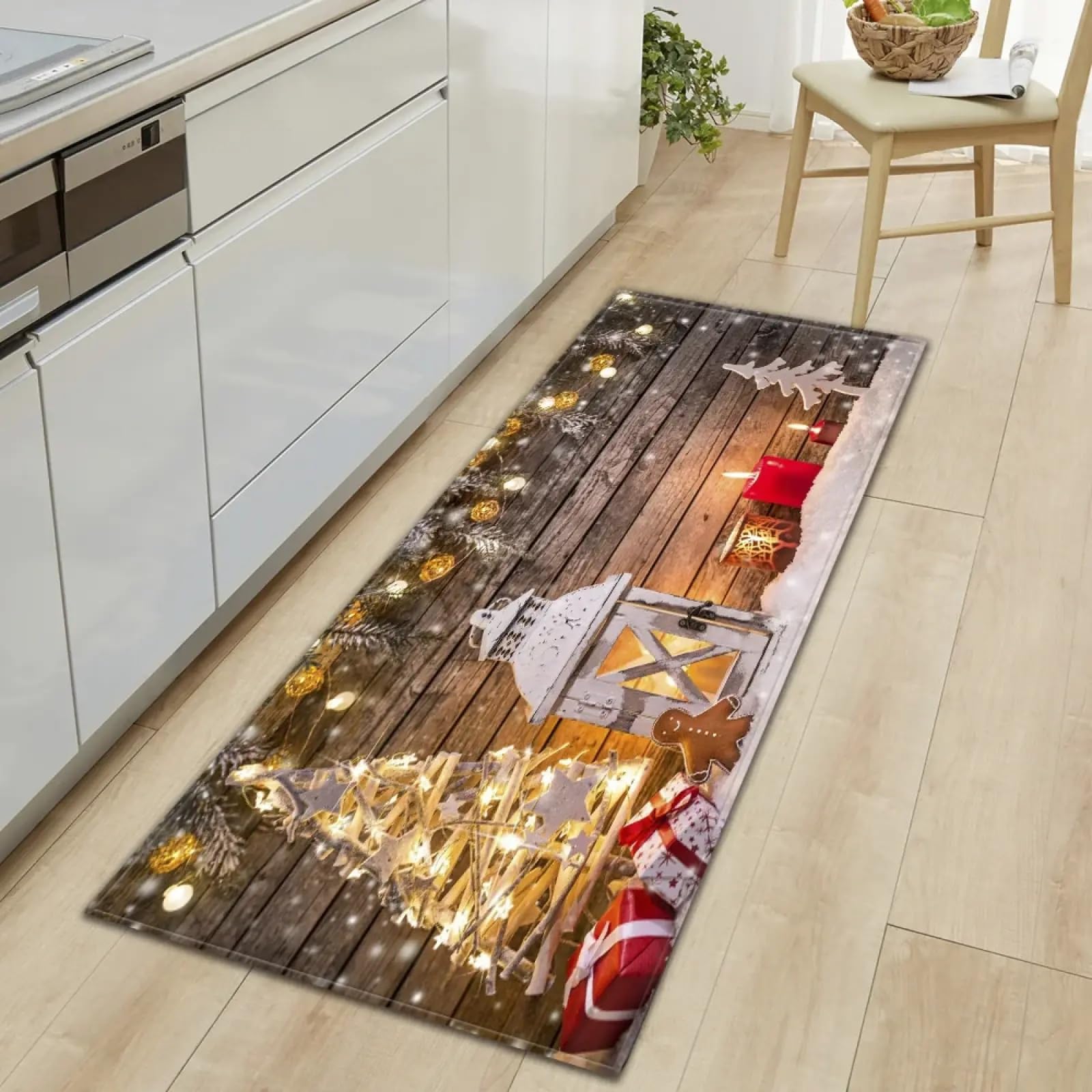 Paillasson d'entrée de Noël XL hydrofuge et sécurisé pour protéger votre maison