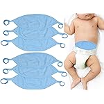 ToBeInStyle Babies\' 6-Pack Comfortable Newborn Baby Belly Binder - Blue - One Size