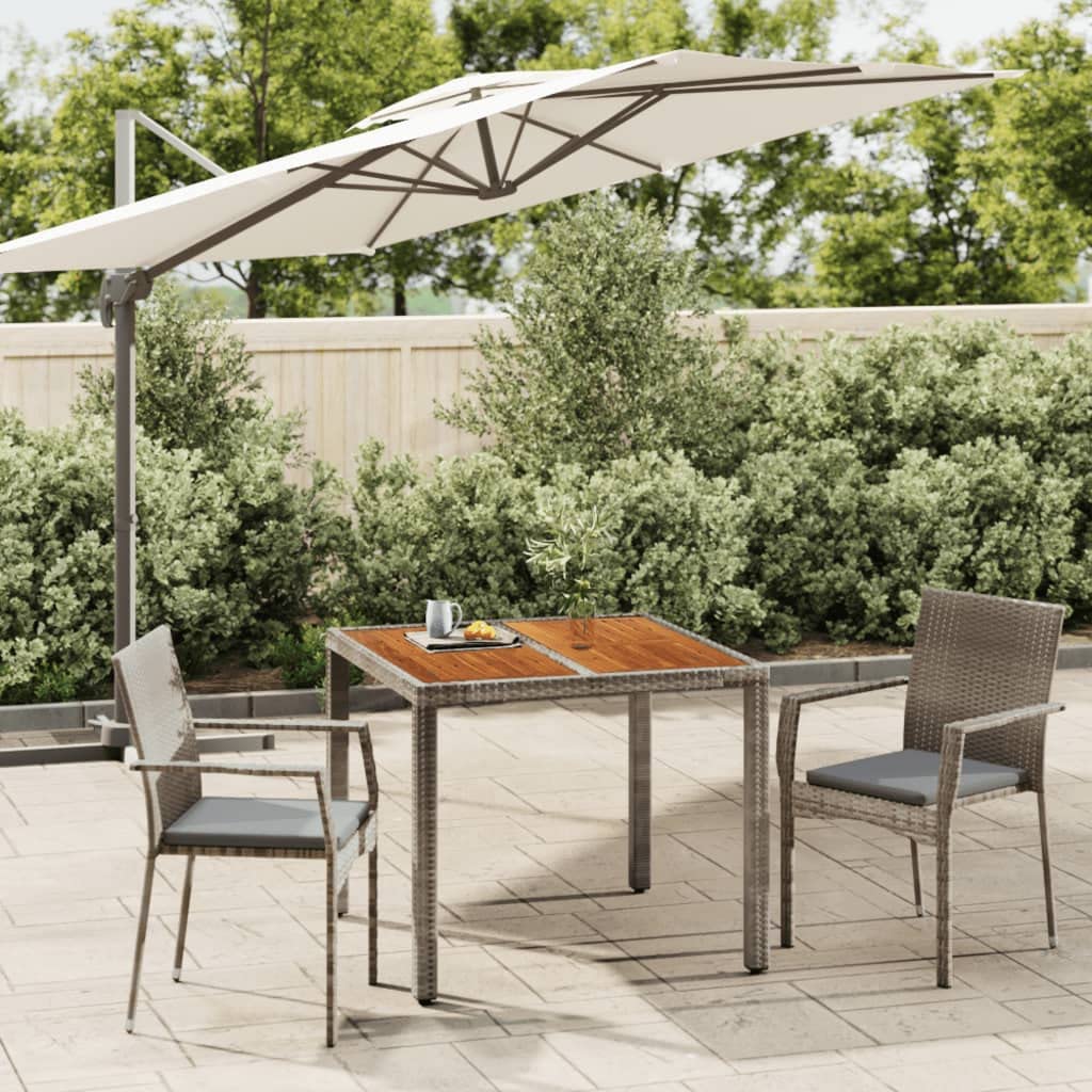 Ensemble à manger de jardin en résine tressée INLIFE pour vos déjeuners au soleil