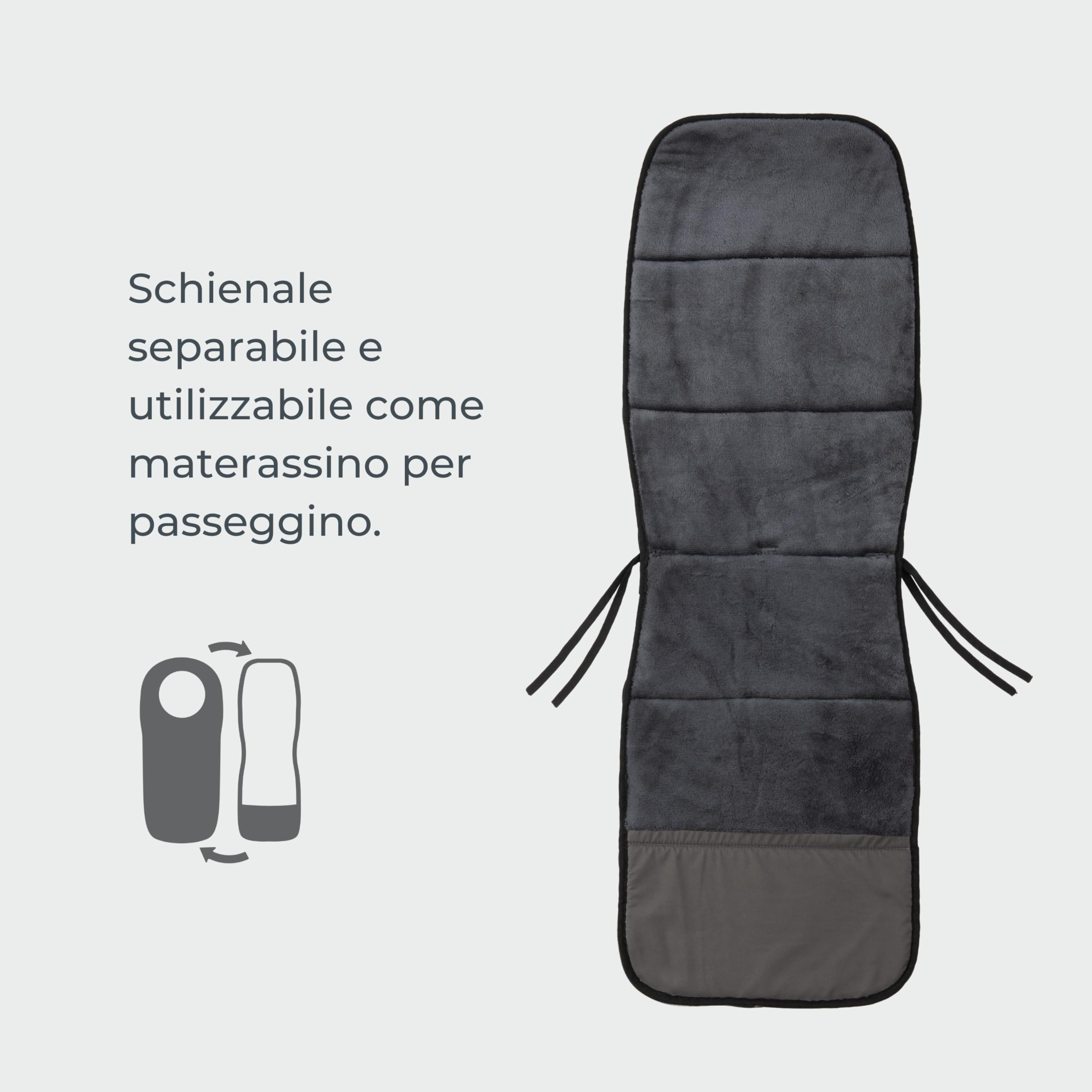 Moovo by Nuvita 9905 Junior One | Sacco Universale per Seggiolini Auto | Perfetto per Bambini da 6 a 36 Mesi (100 cm) | Protezione Fino a -10°C anti pioggia e anti vento | Sabbia