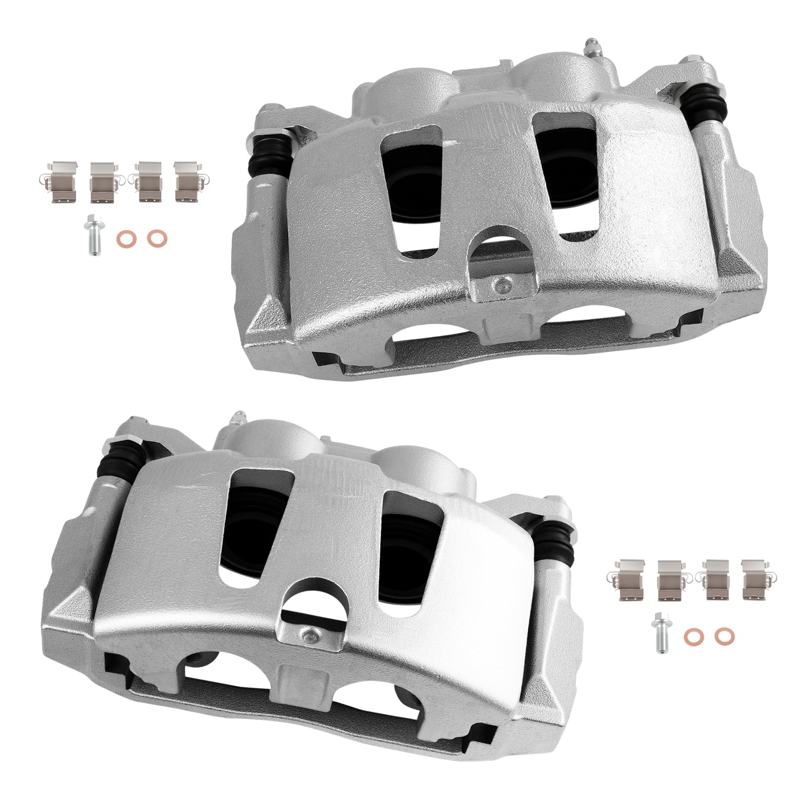 cciyu Front Left &amp; Right Disc Brake Calipers w/Bracket 18B5402A 18B5403A