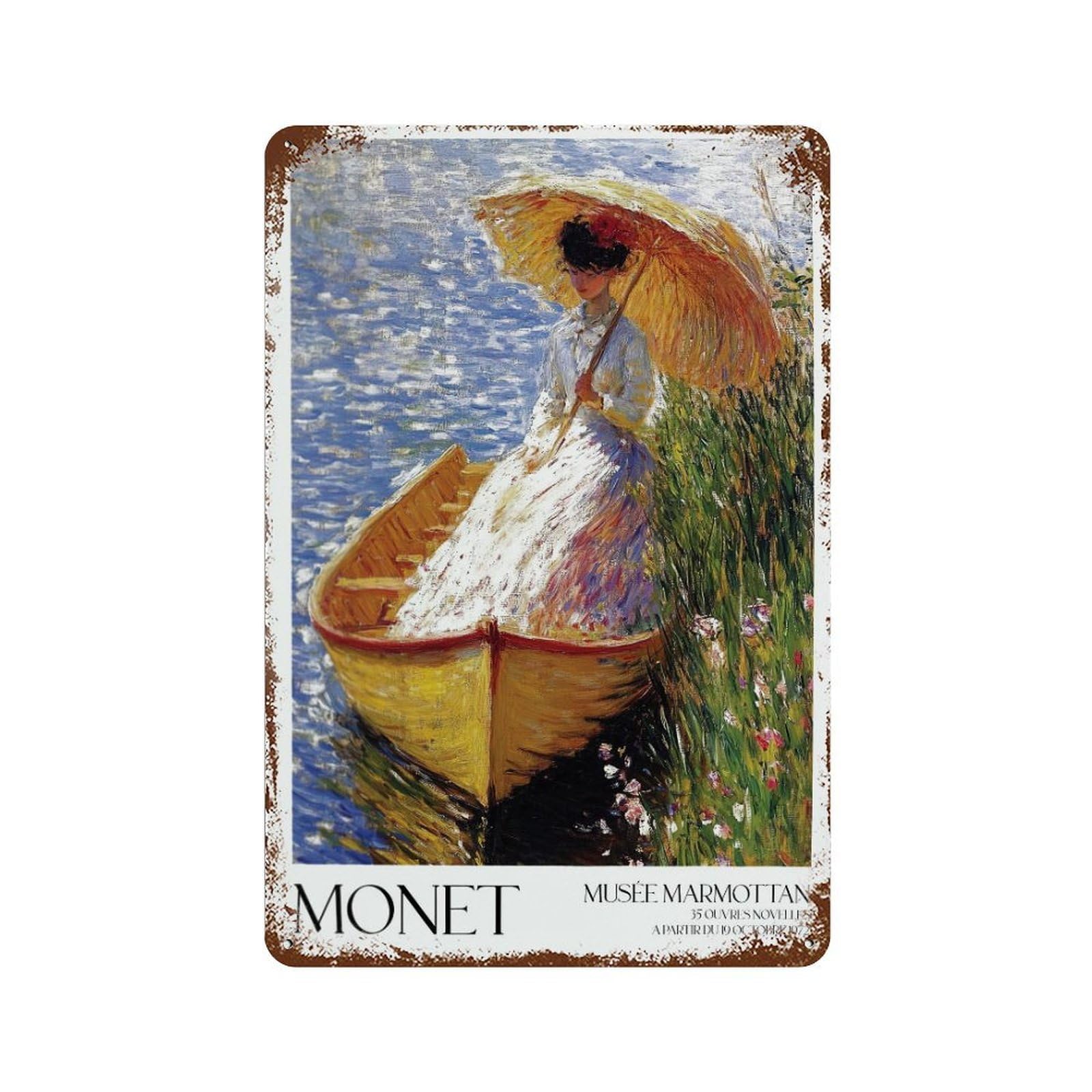 xiaoxiaoshen Monet Exhibition Claude Home Decor. Floral3 Wall Decor Art Metal Tin Poster Modern Home Decor Art Home Bar Shop Decorations Vintage Sign 30x20cm