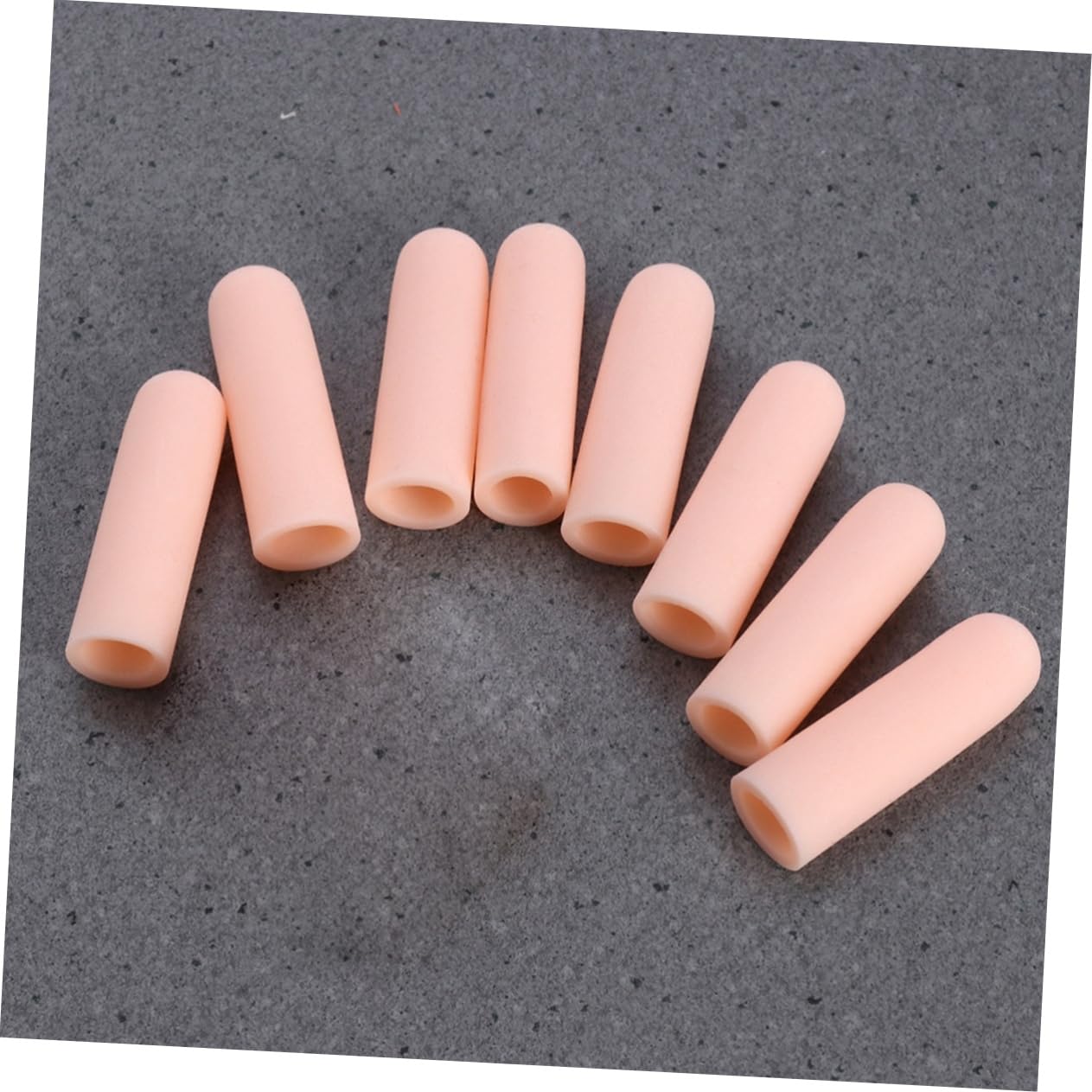Ipetboom 8pcs Silicone Gel Finger Protectors for Hand Protection Gel Finger Cots Toe Caps Washable and Reusable for Men Women