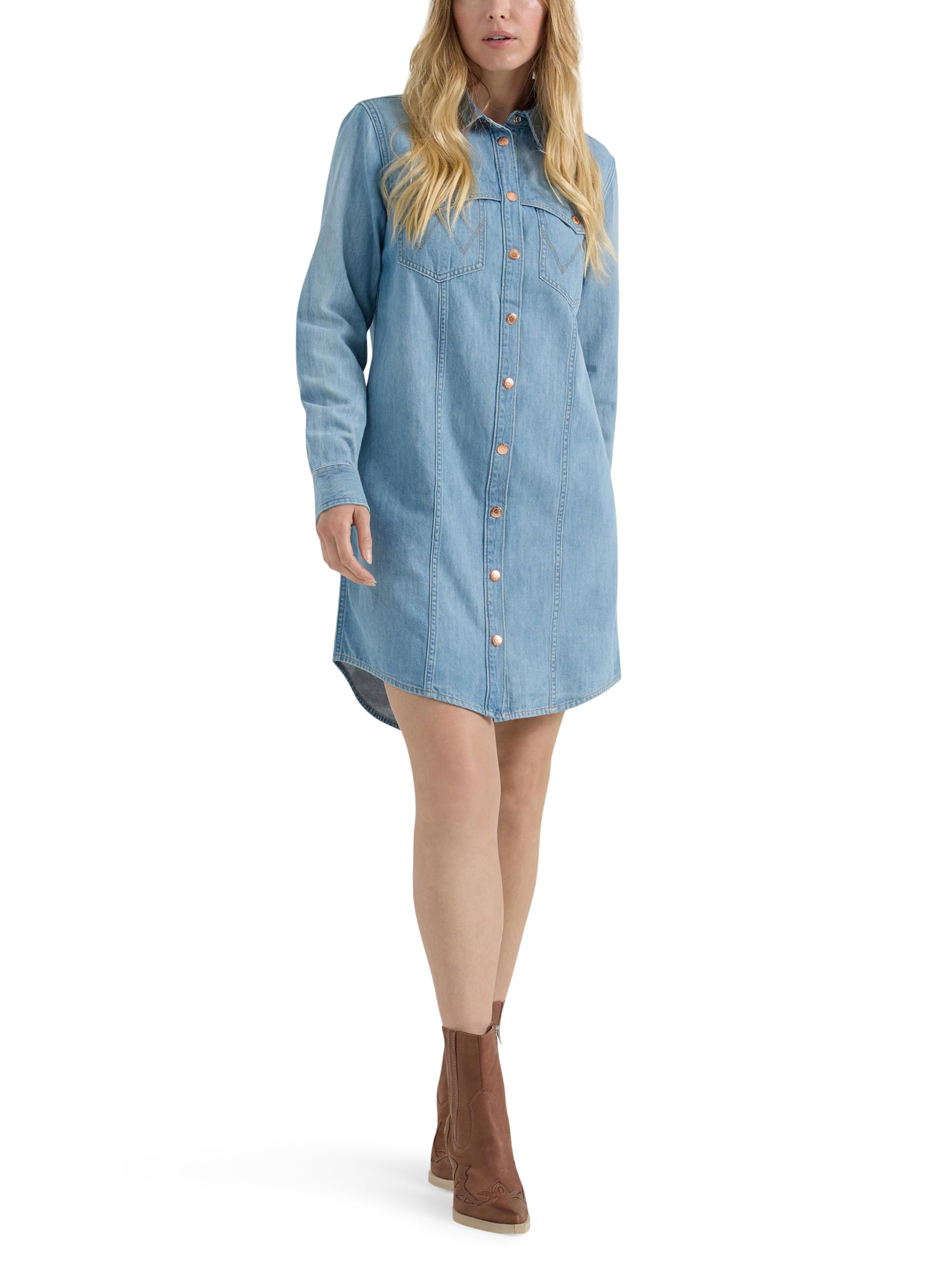 Womens Women's Denim Shirt Dress