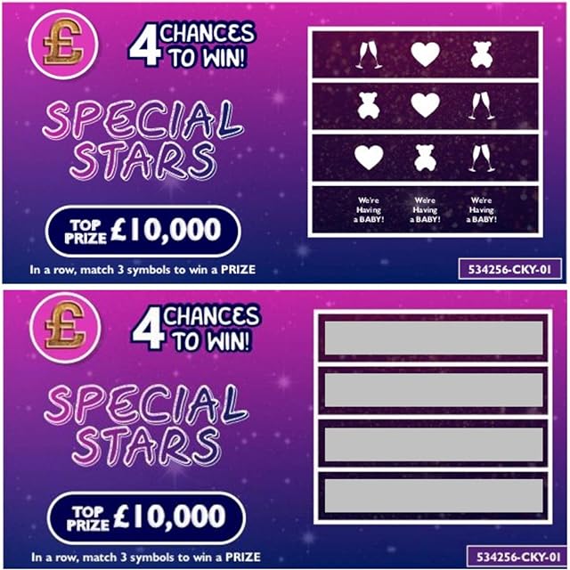 6 Pack Pregnancy Announcement Scratch Cards:"Were Having a Baby" Surprise Novelty Reveal Scratch Off Fake Lottery Card Gift for Dad New Grandparents Family (6 Cards)
