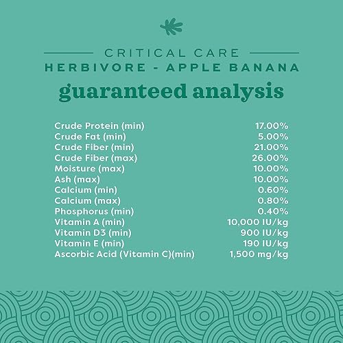 Oxbow Critical Care Herbivore Plátano/Manzana