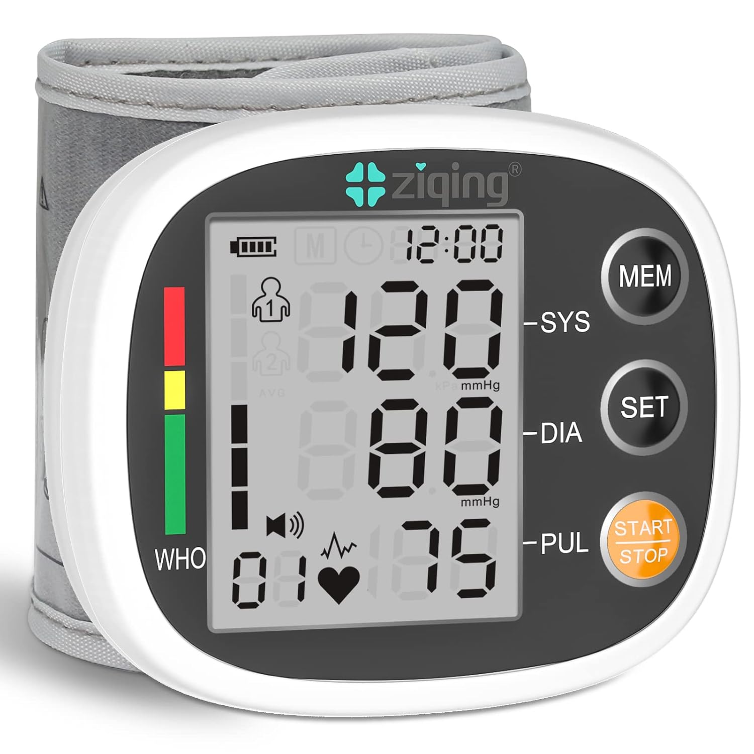 Wrist Blood Pressure Monitor for Home Use, Rechargeable Bp Machine Automatic Digital BP Monitor with Voice Broadcast, Larg... - Review, Price and Buying Guide