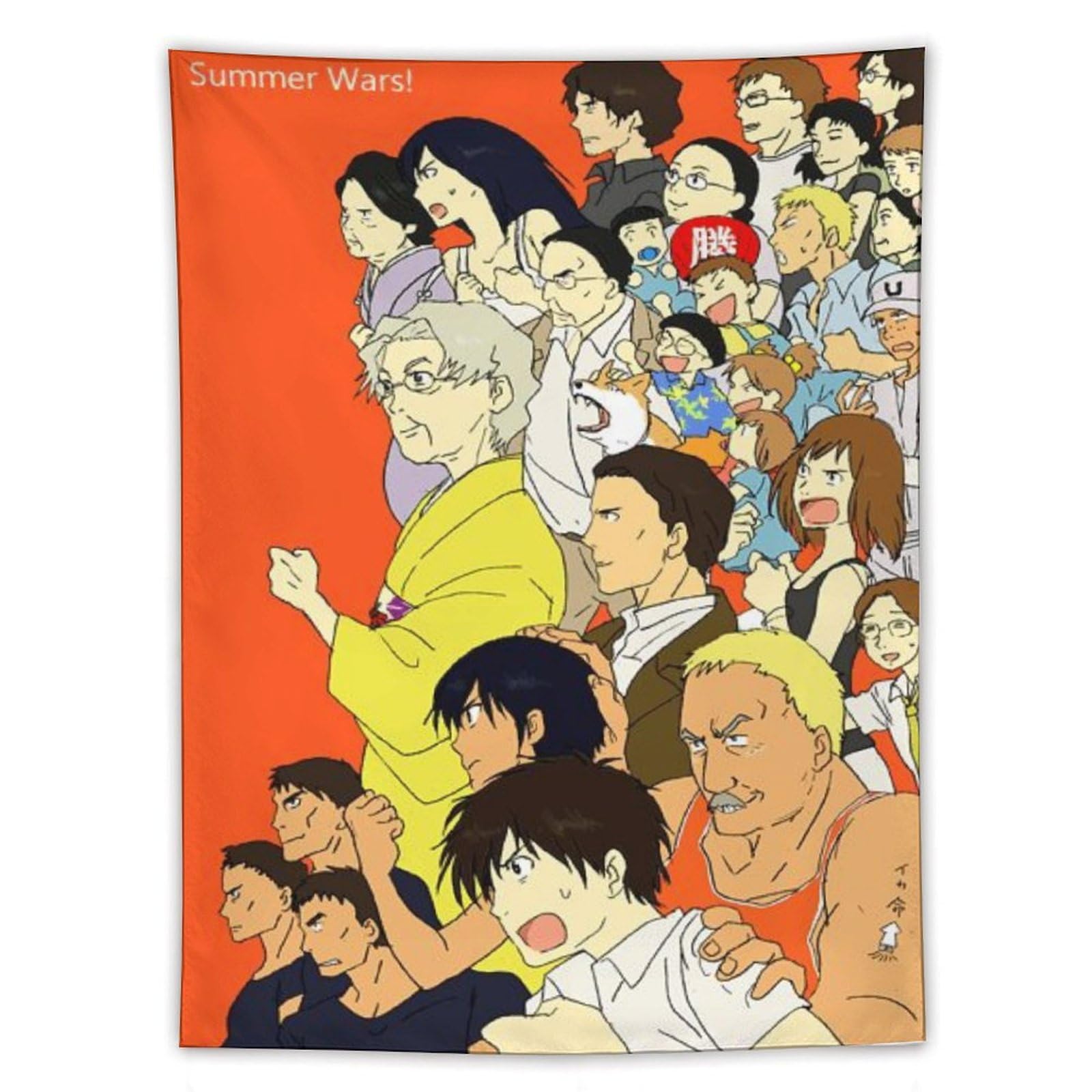 Amazon.co.jp: サマーウォーズタペストリー 布ポスター 壁掛け 