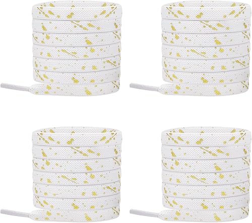 2 pares de cordones elásticos planos de goma sin atar, tira elástica para zapatos para adultos y niños, se adapta a tenis, botas, lona