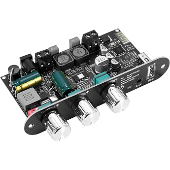 ZK-1001U Bluetooth 5.3 Mono Amplifier HiFi Stereo with TWS & Boost Circuit 100W Output Mini Audio Amplifier for Home and Outdoor DIY Speakers USB/AUX/BT Input DC 9-24V