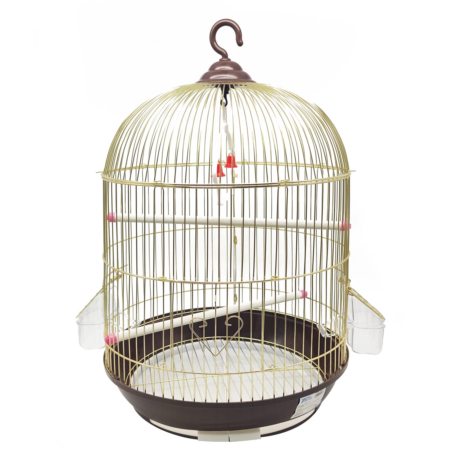 BPS Jaula Pájaros Metal Grande con Comedero Bebedero Columpio Saltador Cubeta BPS-12006