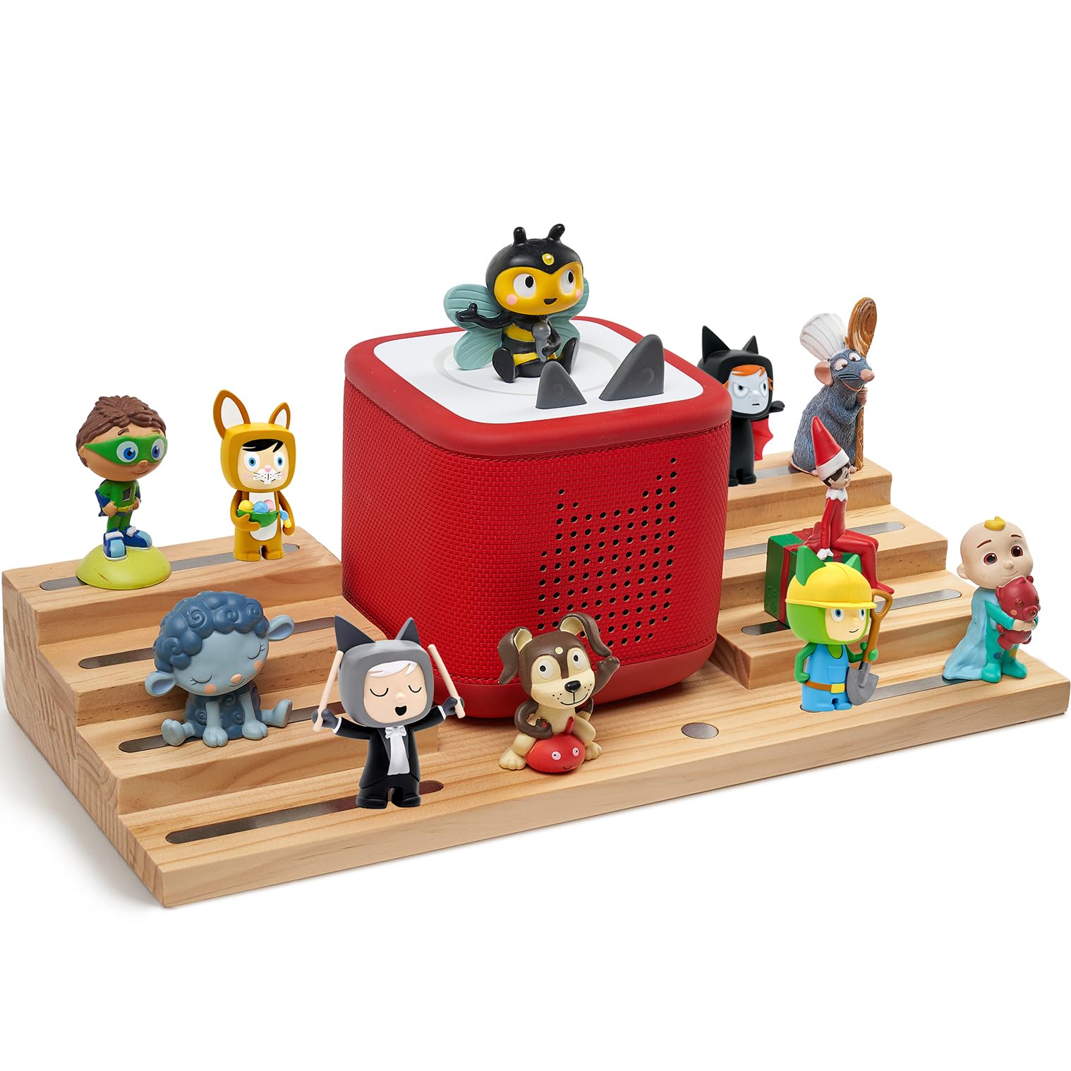 for Tonies Shelf 4-Tier Collection 30~35 Characters,Natural