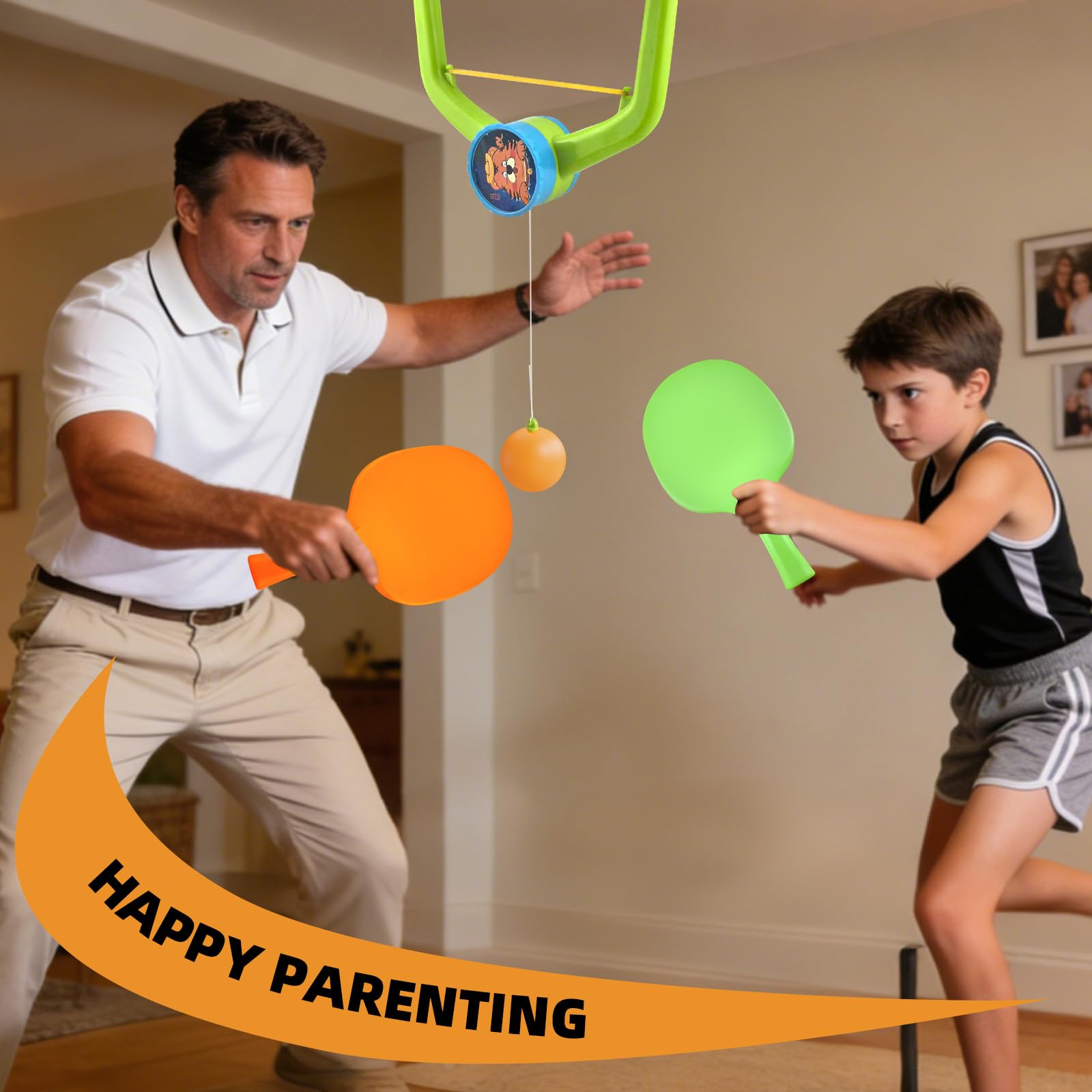 Door Game sur la porte – Entraîneur de tennis de table réglable à suspendre – Installation sans outil – Idéal pour la famille, les exercices et le plaisir en intérieur