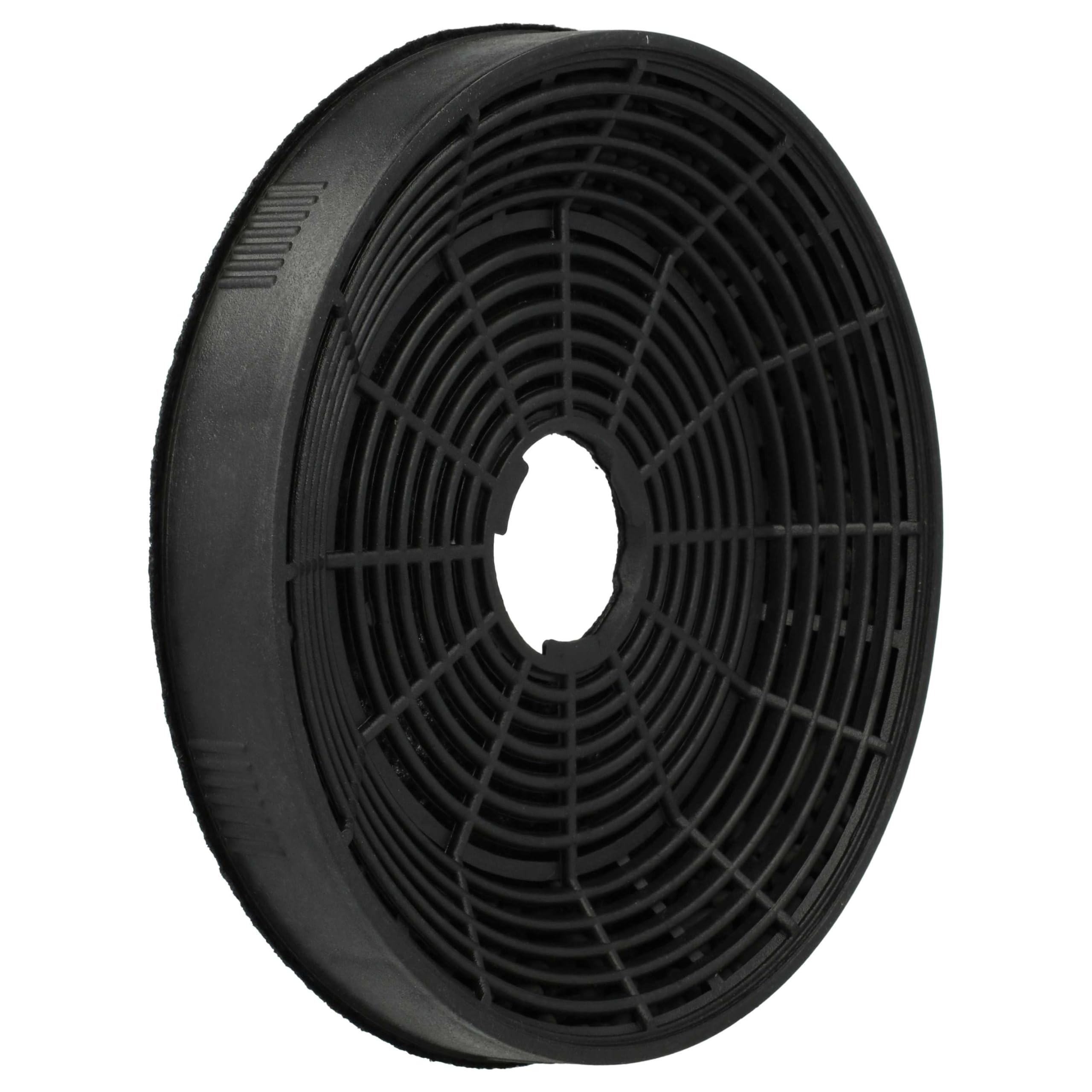 vhbw 4x filtro de carbón activado compatible con Jan Kolbe FL480W 101100101 campanas cocina - 16 cm