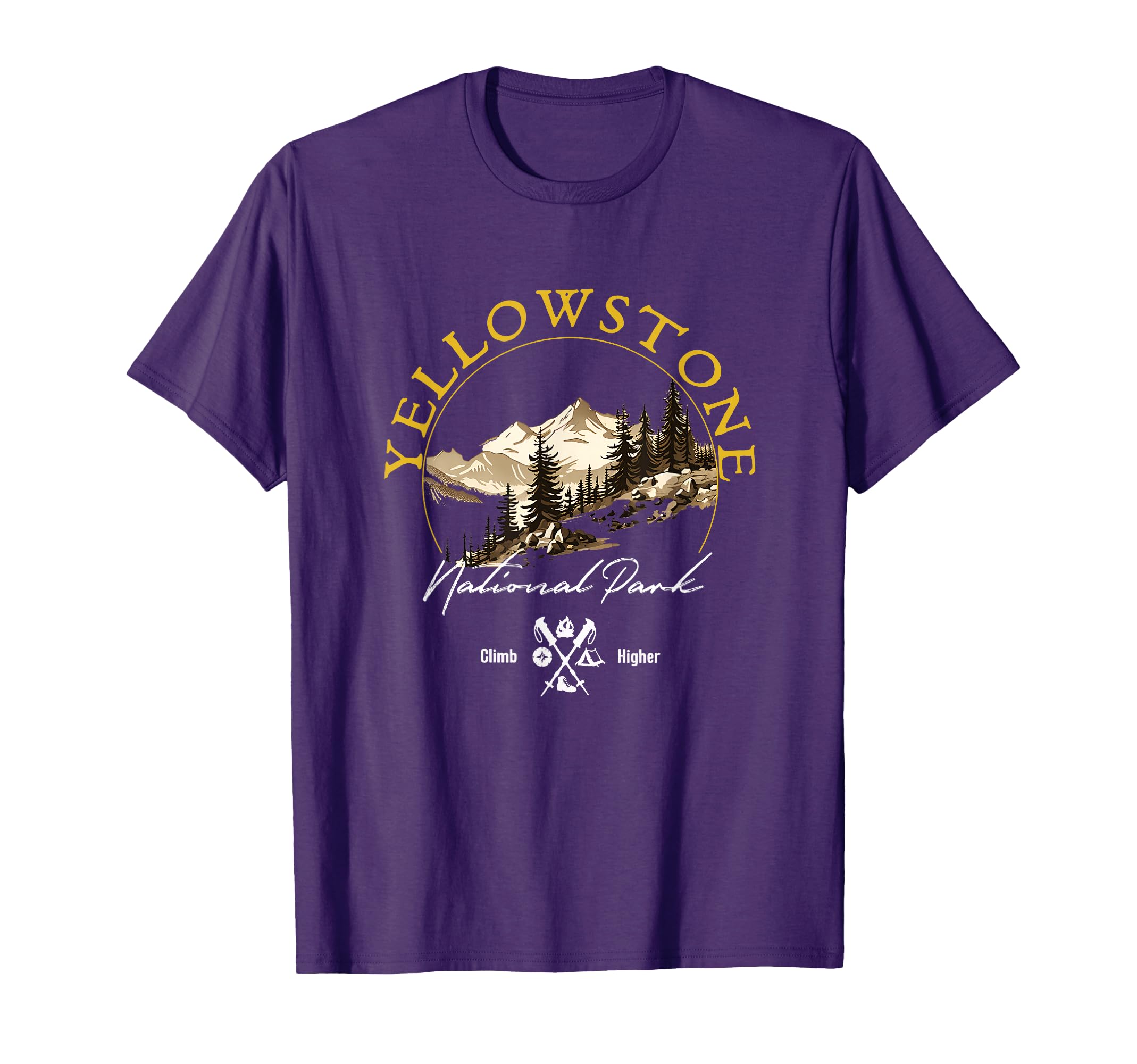 Yellowstone National Park Retro Vintage Apparel - Souvenir T-Shirt
