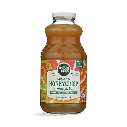 WHOLE FOODS MARKET Jugo de Manzana Honeycrisp Orgánico, 32 FL OZ