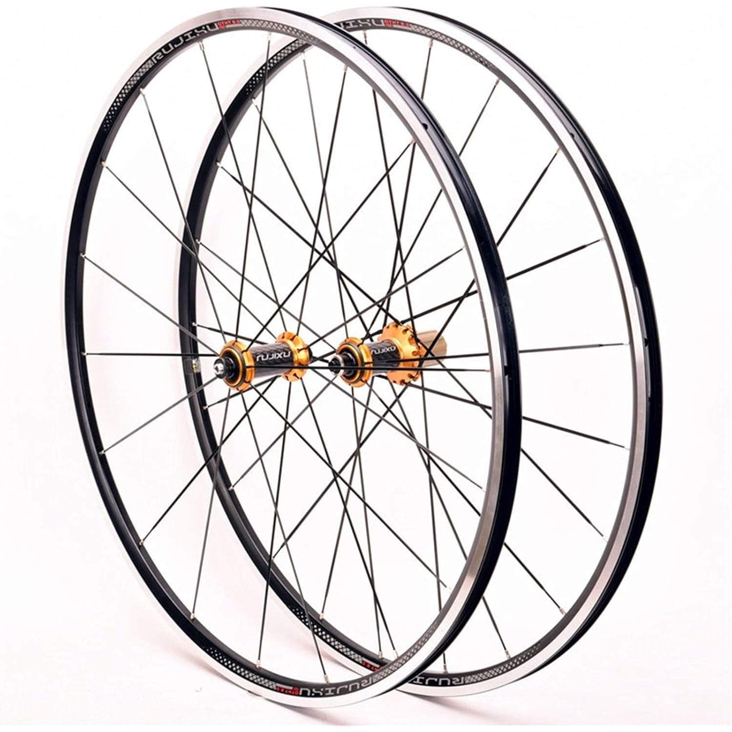 ZXGSXIOU Road Bike Wheelset 700C Carbon Hub Rim/V-Brake Quick Release for 7 8 9 10 11-Speed Cassette 1548G Cruiser Bicycle Wheels