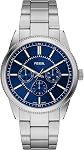 Fossil Pearson Montre en acier inoxydable multifonction (modèle : FS6134) pour homme