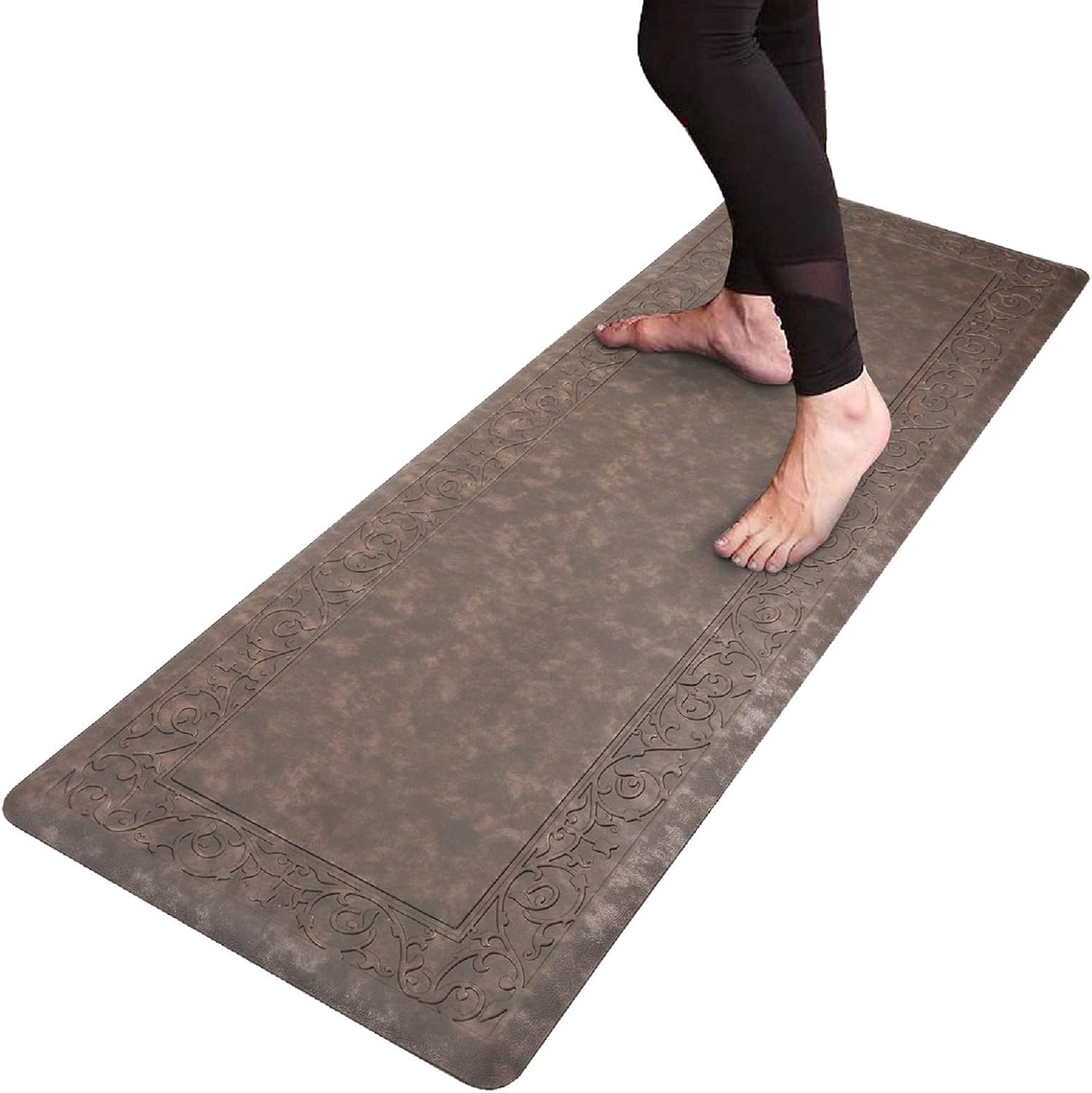 HEBE Kitchen Mat Cushioned Anti Fatigue Floor Mat Waterproof Non-Slip Comfort Standing Mat Ergonomic Kitchen Floor Mat Rug Runner for Office,Sink,Laundry,Desk,20"x60"