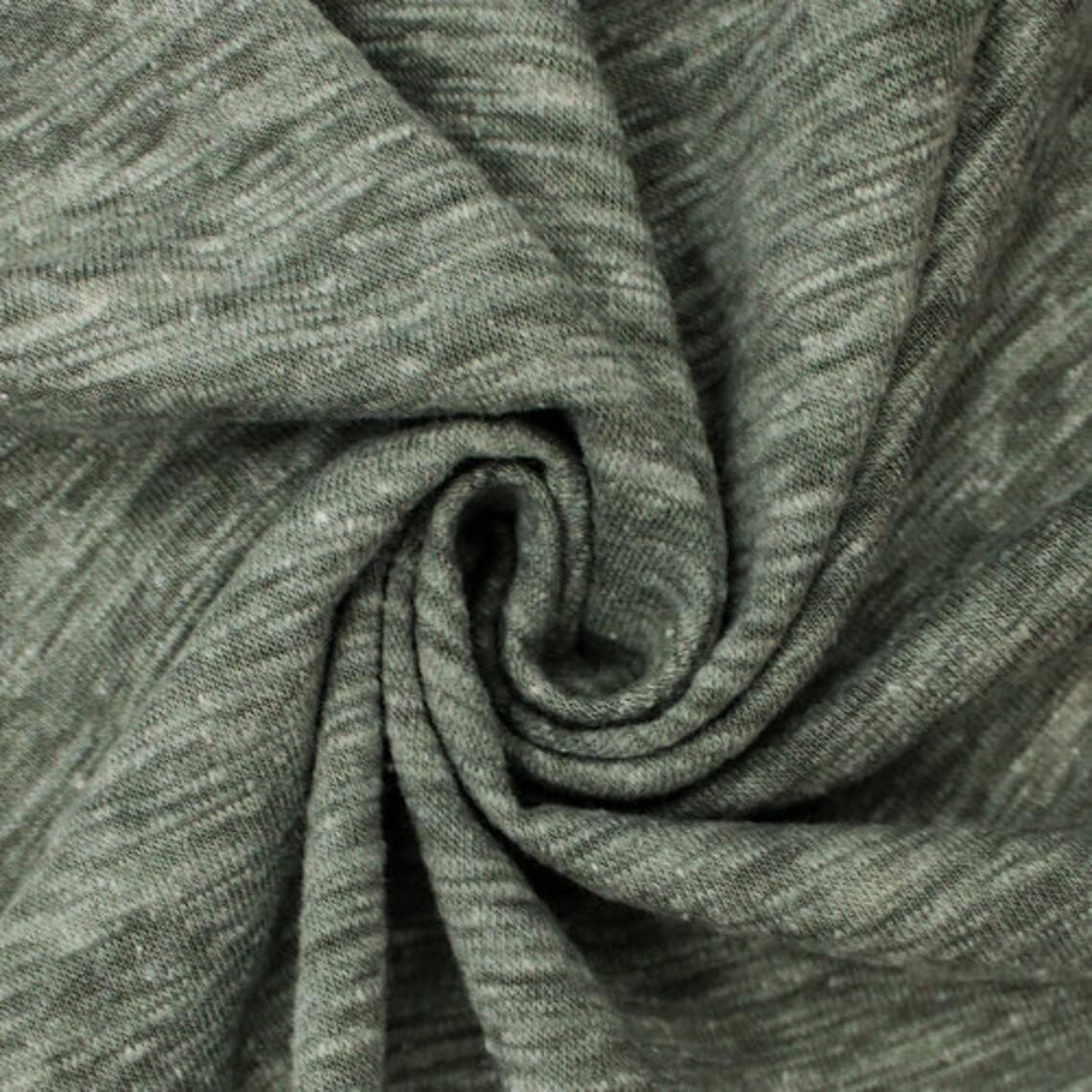 Maxi Slub Cotton Spandex Jersey Knit Fabric/Apparel, DIY Fabric
