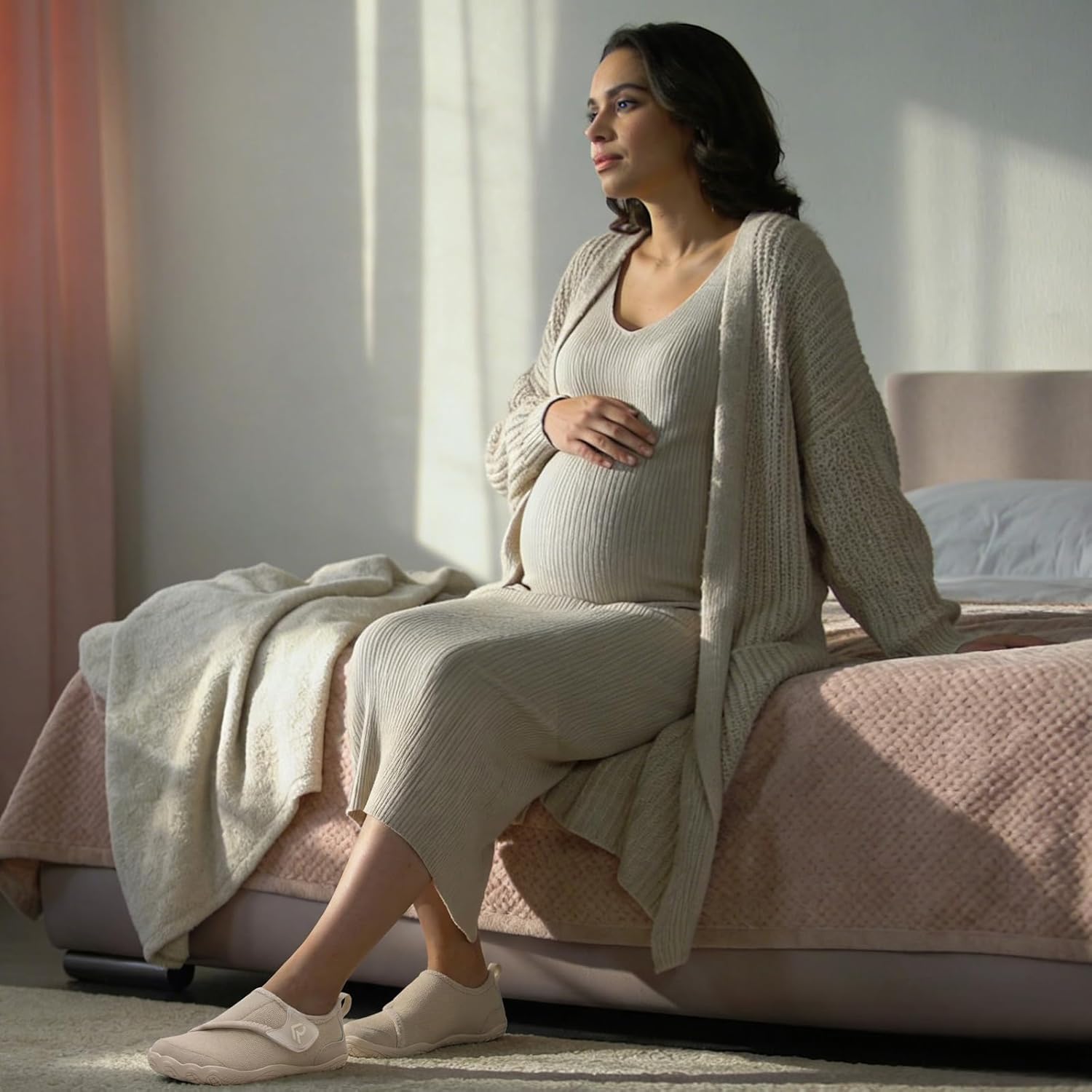 relxfeet Women's Wide Width Slippers Adjustable Diabetic Shoes Non-Slip Indoor Outdoor House Shoes for Swollen Feet Bunions - Image 2