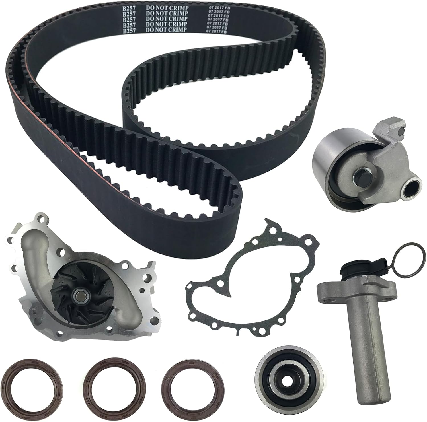 LORPHEIR Timing Belt and Water Pump Kit for 3.0L V6 1994–2004 Toyota Avalon / Camry / Sienna / Solara / Lexus ES300 RX300