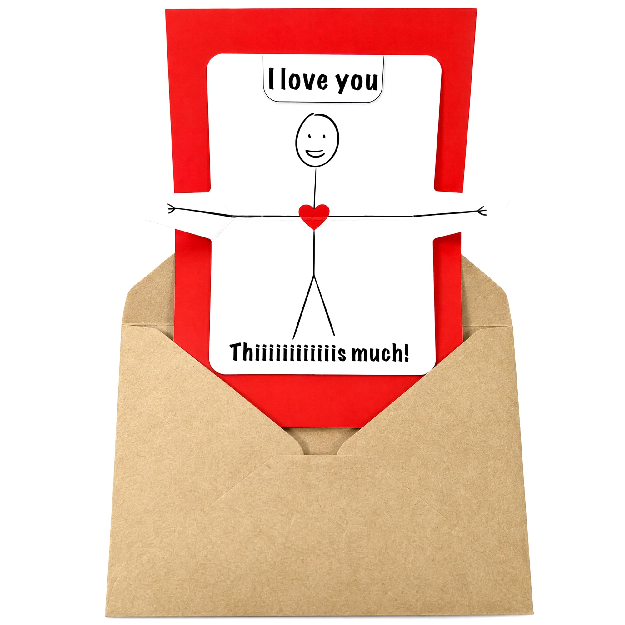 Memorable I Love You Card, Romantic Greeting Card for Anniversary