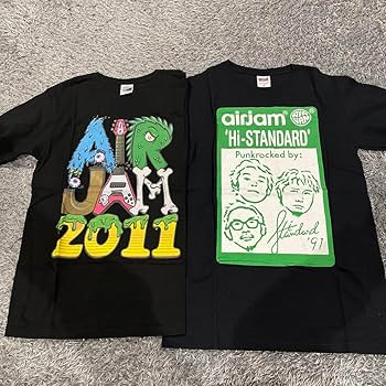 Amazon.co.jp: AIR JAM 2011 Tシャツ Hi-STANDARD ハイスタ 2枚