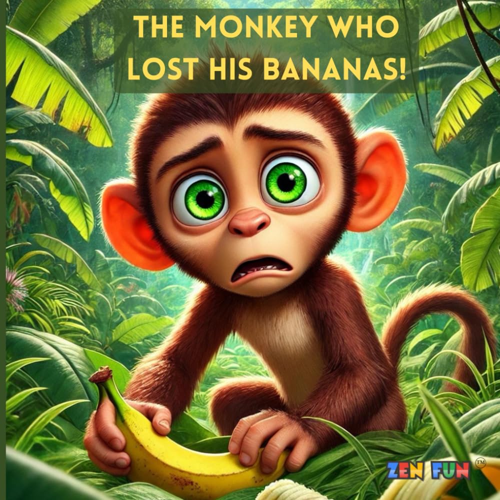 The Monkey Who Lost His Bananas & The Elephant Who Learned to Clear Her Mind (Two-in-one book) (The Animals Who Learned Meditation Breathing Techniques)