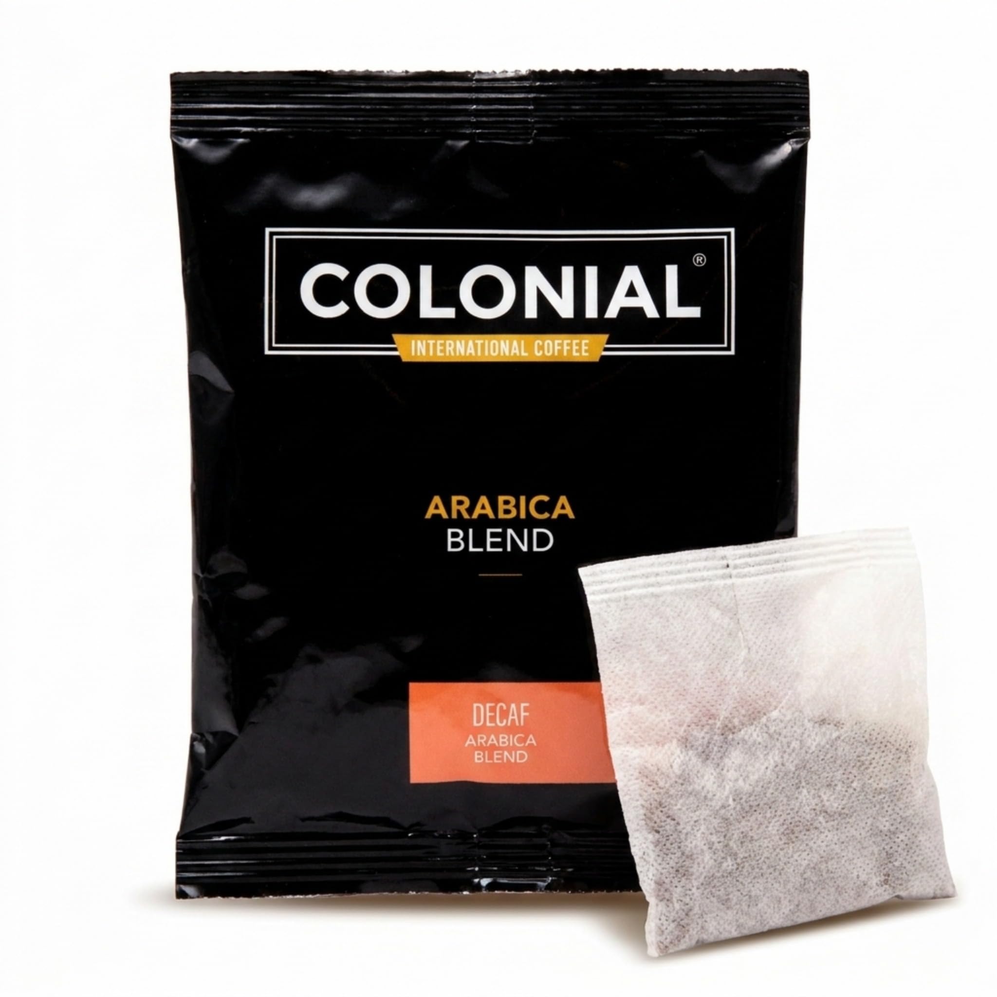 Colonial - Confezione di filtri per caffè decaffeinato macinato decaffeinato, per camere d'albergo, tostatura scura decaffeinata, 14,2 g (confezione da 50), da utilizzare con macchina da caffè a