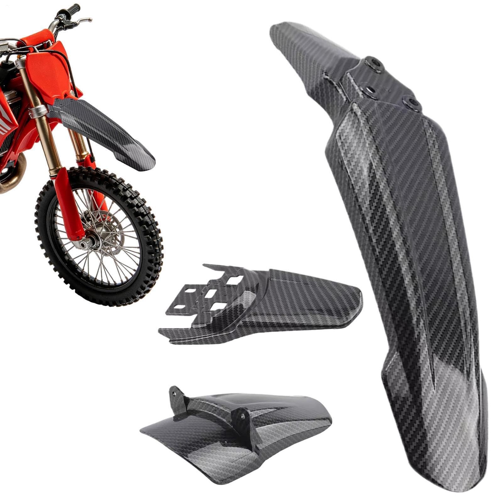 Parafango per Moto Fibra Di Carbonio Leggera | Paraschizzi Posteriore per Motocicletta Da Avventure, Officine e Strada, Pendolarismo, Turismo, Guida con Ogni , Meccanici